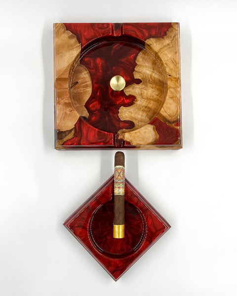 Premium Cigar Tray Set