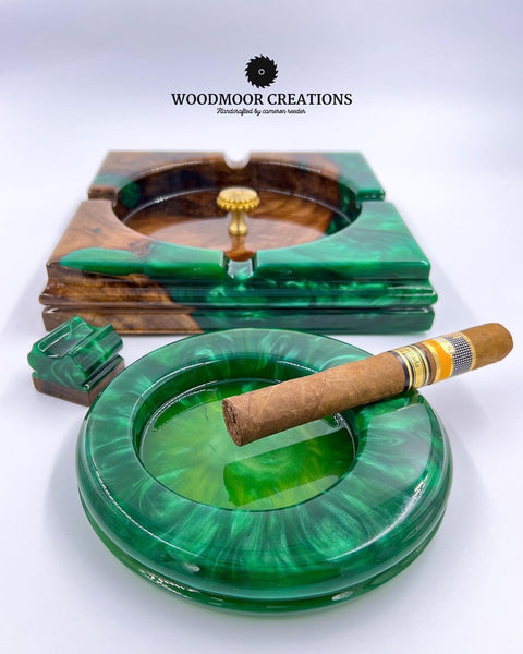 Premium Cigar Tray Set